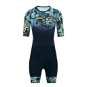 CESANTI Women Cycling Skinsuit Short Sleeve Bike One Piece