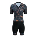 CESANTI Women Cycling Skinsuit Short Sleeve Summer Bike One Piece