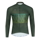 CESANTI Men Pro Winter Thermal Fleece Cycling Jersey Long Sleeve Soft Jacket