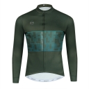 CESANTI Men Pro Winter Thermal Fleece Cycling Jersey Long Sleeve Soft Jacket