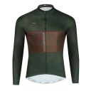 CESANTI Men Pro Winter Thermal Fleece Cycling Jersey Long Sleeve Soft Jacket