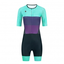 CESANTI Women Cycling Skinsuit Short Sleeve Summer Bike One Piece