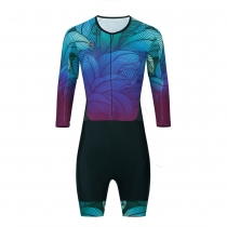 CESANTI Women Cycling Skinsuit Long Sleeve Summer Bike One Piece