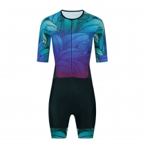 CESANTI Women Cycling Skinsuit Short Sleeve Summer Bike One Piece