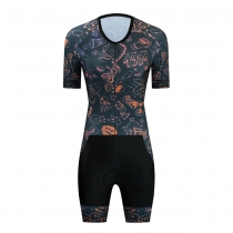 CESANTI Women Cycling Skinsuit Short Sleeve Summer Bike One Piece