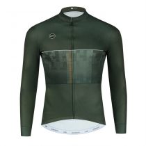 CESANTI Men Pro Winter Thermal Fleece Cycling Jersey Long Sleeve Soft Jacket