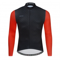 CESANTI Men Pro Winter Thermal Fleece Cycling Jersey Long Sleeve Bike Jacket