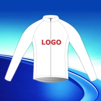 Custom design winter thermal fleece cycling jersey long sleeve