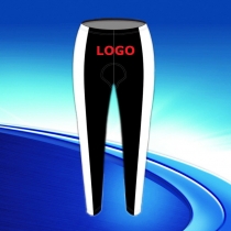 Custom design winter thermal fleece cycling pants gel pad