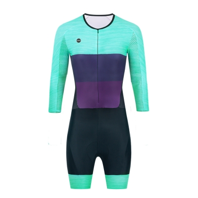 CESANTI Women Cycling Skinsuit Long Sleeve Summer Bike One Piece