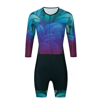 CESANTI Women Cycling Skinsuit Long Sleeve Summer Bike One Piece