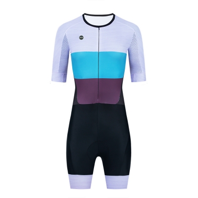 CESANTI Women Cycling Skinsuit Short Sleeve Summer Bike One Piece