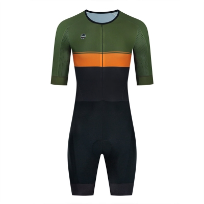 CESANTI Men Cycling Skinsuit Short Sleeve Summer Bike One Piece