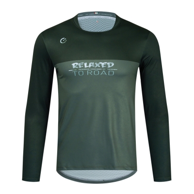 CESANTI Pro Men MTB Cycling Jersey T-shirts Long Sleeve