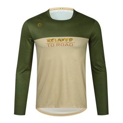 CESANTI Pro Men MTB Cycling Jersey T-shirts Long Sleeve