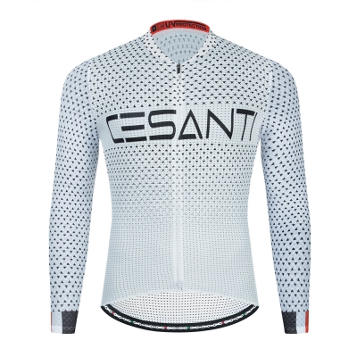 CESANTI Men Pro Cycling Jersey Long Sleeve Cool Bike Clothing