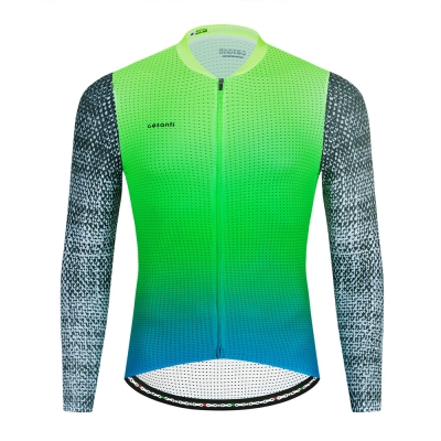 CESANTI Men Pro Cycling Jersey Long Sleeve Cool Bike Clothing