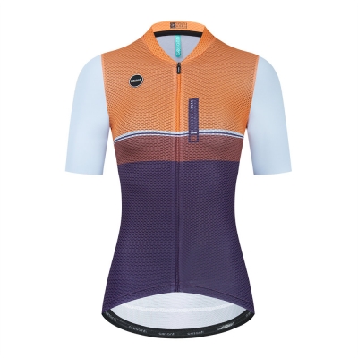 CESANTI Women Pro Cycling Jersey Short Sleeve Cool Bike Clothing