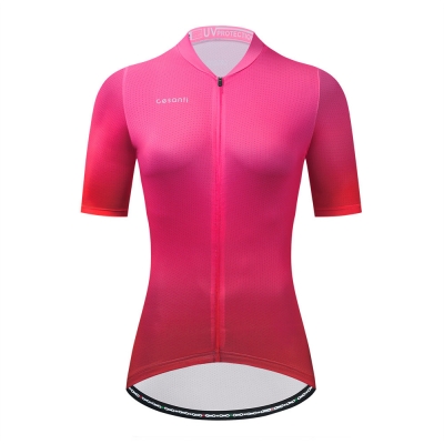 CESANTI Women Pro Cycling Jersey Short Sleeve Cool Bike Clothing Summer
