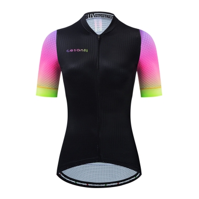 CESANTI Women Pro Cycling Jersey Short Sleeve Cool Bike Clothing Summer