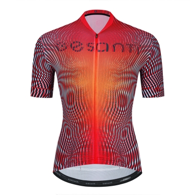 CESANTI Men Pro Cycling Jersey Short Sleeve Cool Bike Clothing Summer