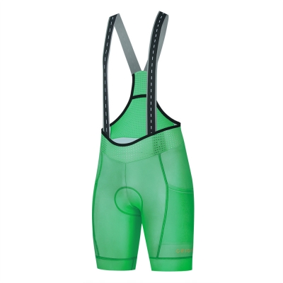 CESANTI Women Pro Cycling Bib Shorts Gel Pad With Side Pockets Bike Clothing Summer