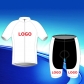 Custom design cycling jersey short sleeve and shorts gel pad sets